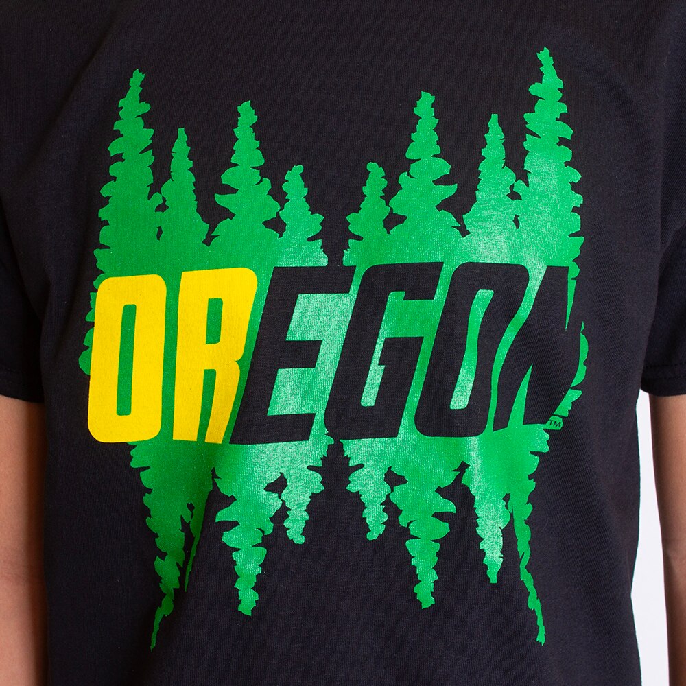 Ducks Spirit, McKenzie SewOn, Black, Crew Neck, Cotton, Men, Unisex, Trees, T-Shirt, 838065